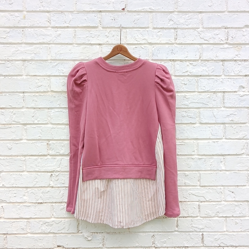 Anthropologie Maeve Layered Tunic Sweatshirt - Picture 8 of 8